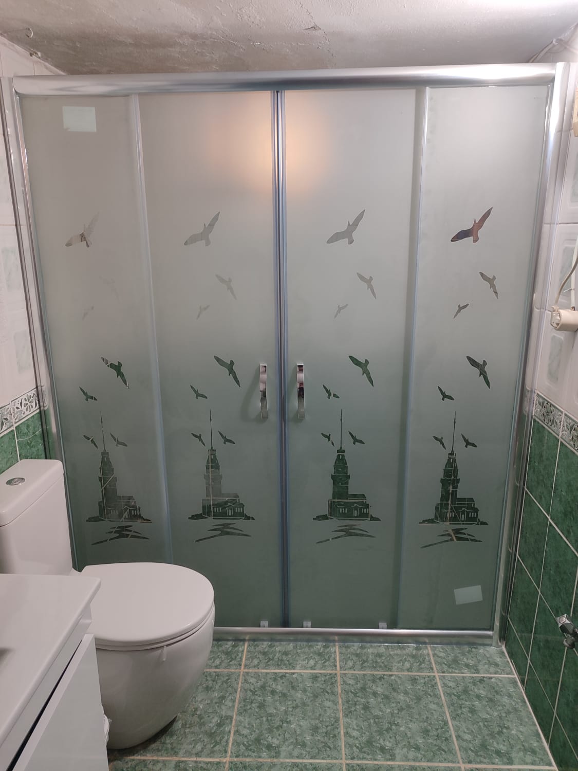 Matrix Serisi Desenli Duşakabin